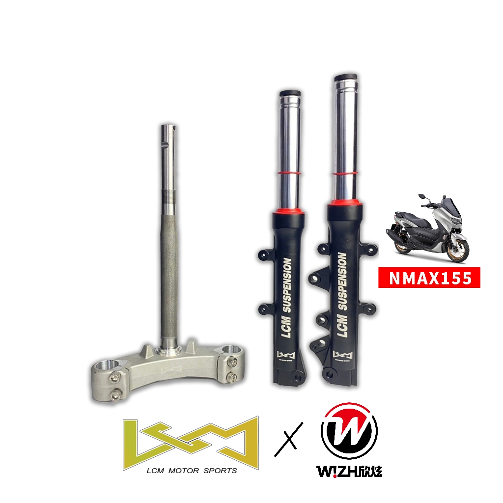 【LCM】NMAX 改33芯 阻尼可調前叉組 前避震器 鍛造鋁三角台｜YAMAHA｜W!ZH 欣炫｜非現貨