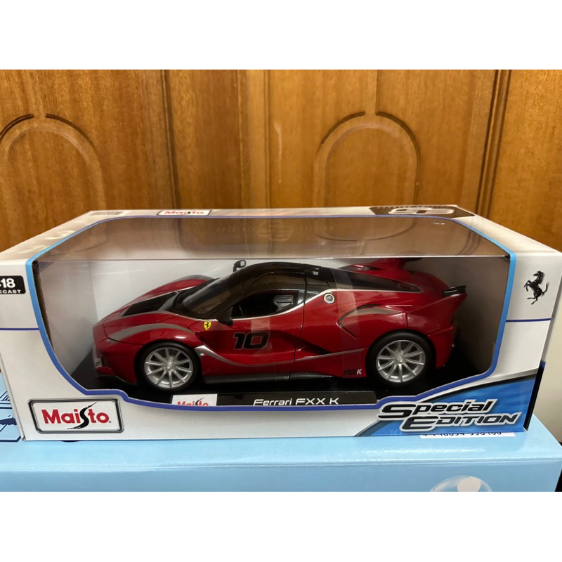 收藏模型車 MAISTO 1:18 好市多 紅色 法拉利 跑車 Ferrari FXC K 蛋糕裝飾