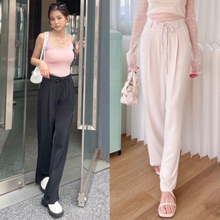 【HARPER】品牌自訂涼感抽繩寬褲 |現貨 長褲 寬褲 涼感【PNE74221H】