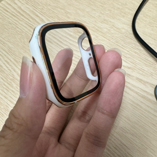 APPLE WATCH 金邊雙色PC硬殼 iWATCH 8/7/6 SE2 代防摔殼 手錶軟殼 手錶框 蘋果手錶保護框