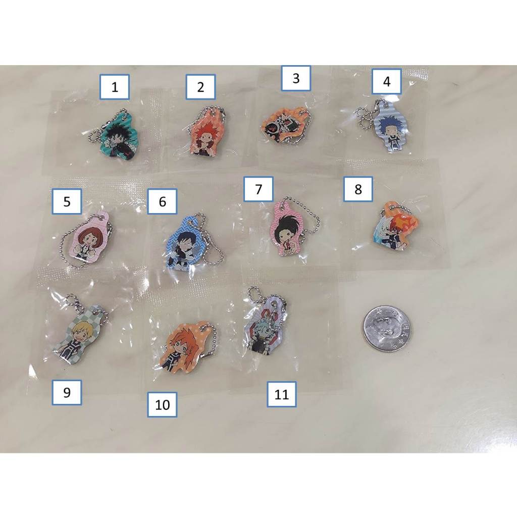 [睡睡蛙小池] 我的英雄學院 金屬 吊飾 掛飾 八百萬百 爆豪勝己 轟焦凍 綠谷出久 心操人使 物間寧人 拳藤一佳