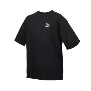 PUMA Better Classics 男流行系列寬版短袖T恤(歐規 休閒 上衣「62131501」 黑白