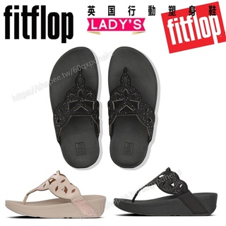 FITFLOP 新品預購 2024新款 英國塑身 運動夾腳拖鞋 鏤空鉆 網紅沙灘鞋 人字拖女夏外穿