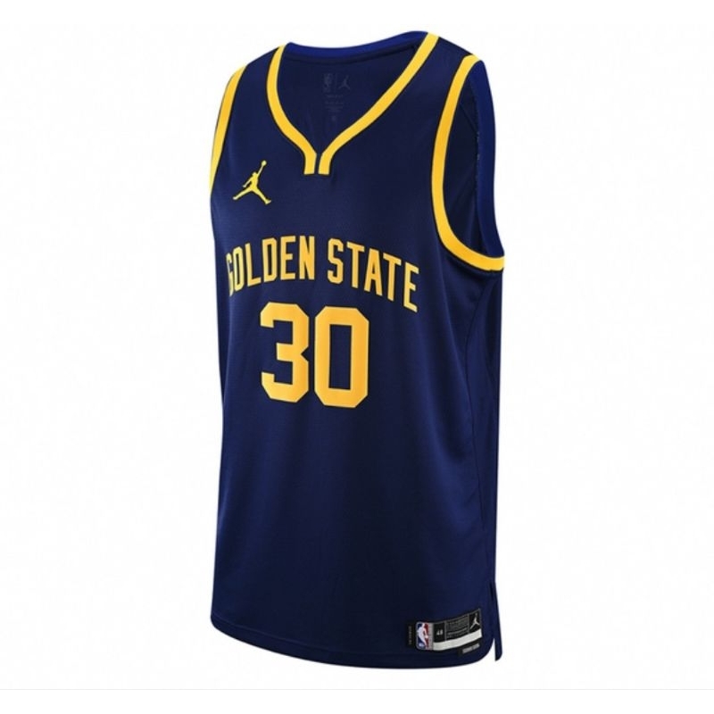 NBA Nike Jordan 金州勇士隊 SW S. Curry柯瑞 城市客場藍色球衣 SZ:XL