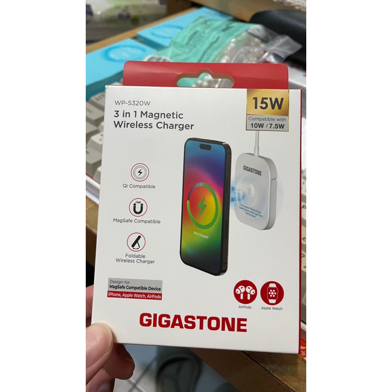 Gigastone wp-5320w 磁吸式無線充電盤 充電器 MagSafe  快充 iPhone