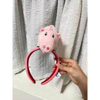 正版 東京迪士尼 玩具總動員 粉紅培根豬 火腿豬 頭飾