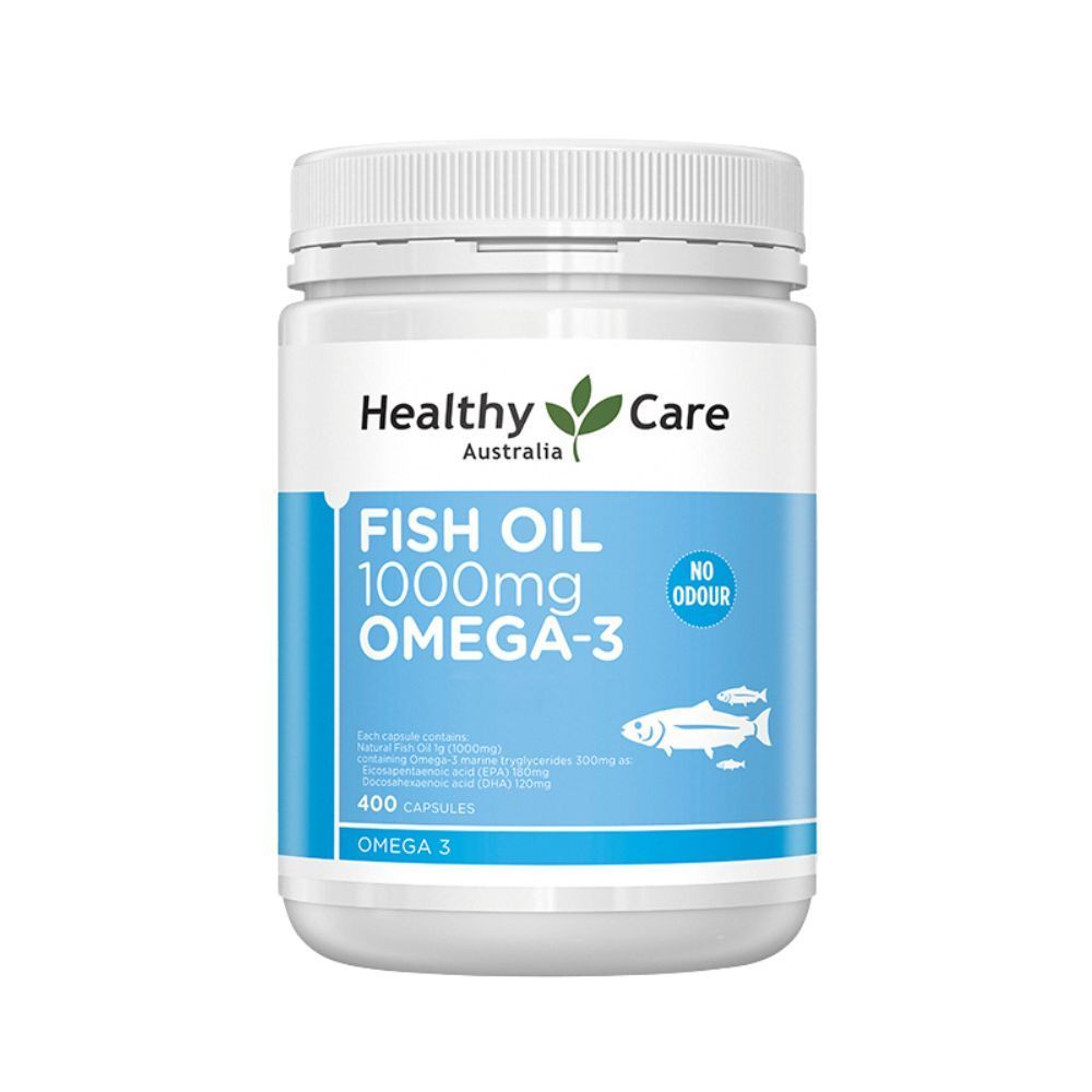 Healthy Care澳洲魚油膠囊 400顆1瓶 【澳洲晶艷】有效日期：2027年01月