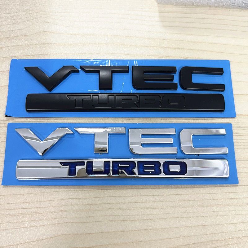 本田 HONDA 專屬 VTEC TURBO 黑化車標 黑武士套件 替換式 尾標 銘牌 CRV AWD黑化字母 尾標