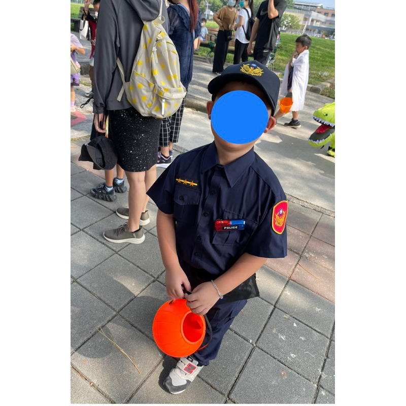萬聖節 台灣製造 警察制服小朋友 警察玩具配件 警察童裝 警察制服 130公分