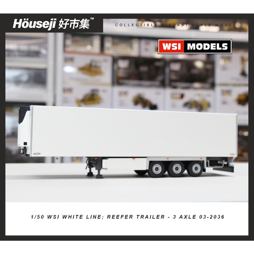 《好市集》《現貨》1/50 WSI WHITE LINE;   3 AXLE 冷凍貨車斗 模型 03-2036
