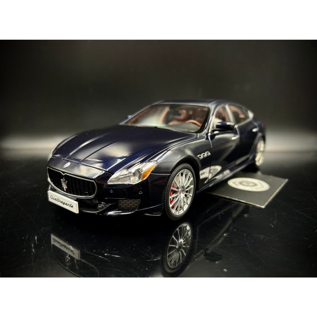 【收藏模人】Autoart Maserati Quattroporte GTS 瑪莎拉蒂 海神 1/18 1:18 無盒