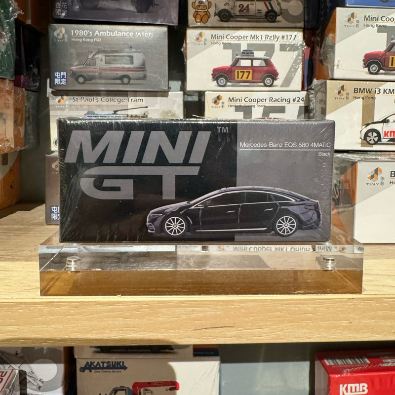 【模幻力量】現貨 MINI GT 1/64 Mercedes-Benz EQS 580 4MATIC Black RHD