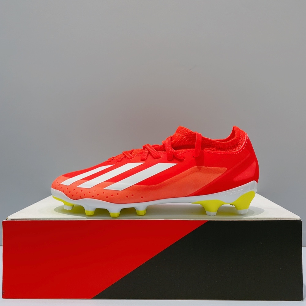 adidas X CRAZYFAST LEAGUE MG J 中童 紅色 塑膠釘 戶外 運動 足球鞋 IF0682