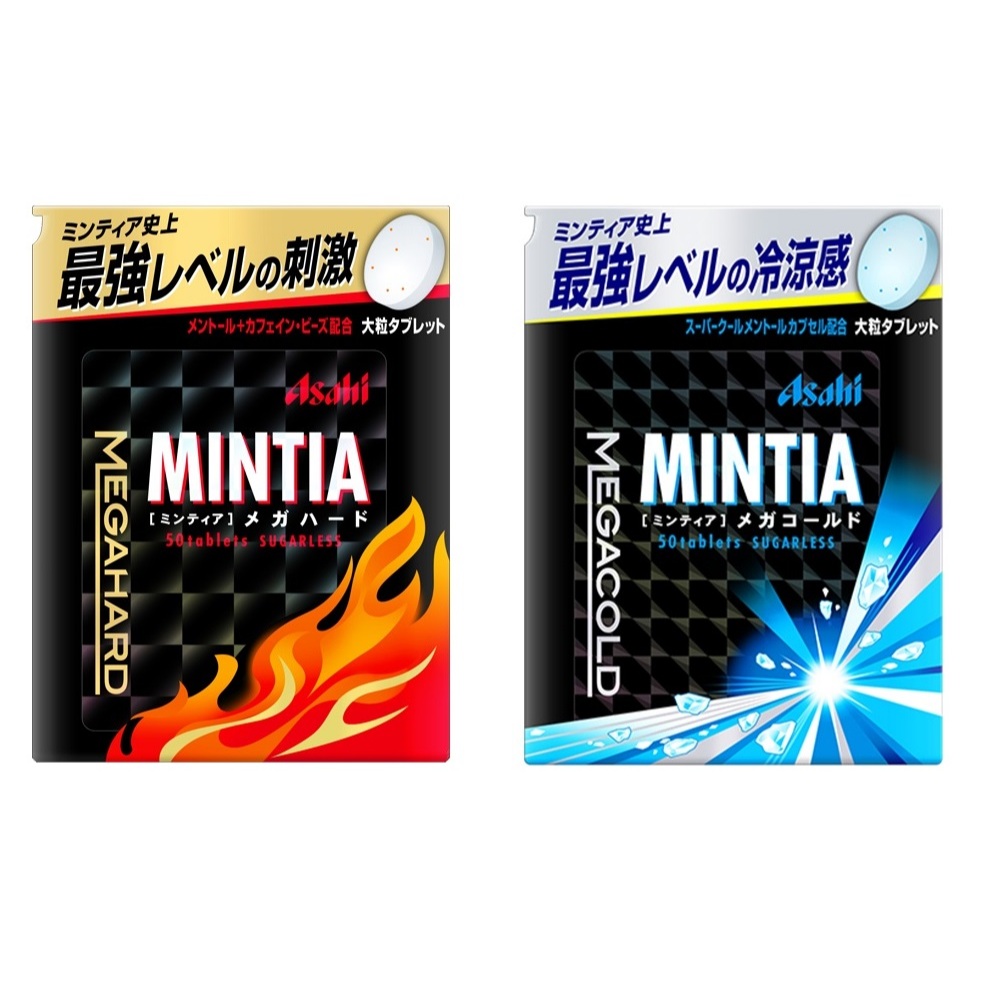 ～二本家～日本帶回 Asahi MINTIA MEGA 清涼薄荷糖 口含錠 一盒50粒(50g)