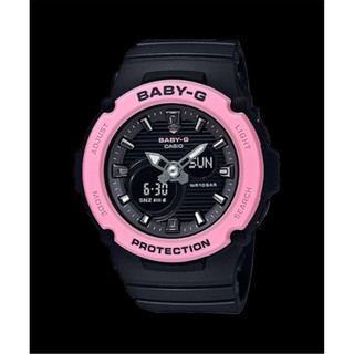 CASIO 卡西歐 BABYG 耐衝擊 金屬時標 雙顯運動腕錶 - 黑桃粉 (BGA-270-1A)｜感性時間鐘錶｜