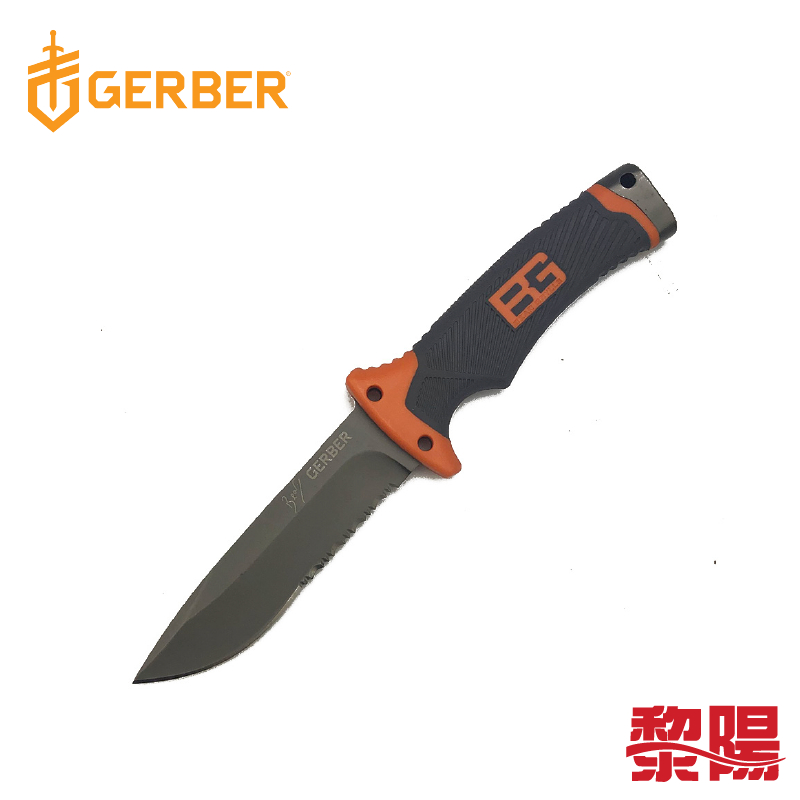 GERBER 帶鋸齒直刀 附打火石 多功能刀具 野外求生 野營 露營 登山 84CBZ1005 - Goodfind找推薦、比價格