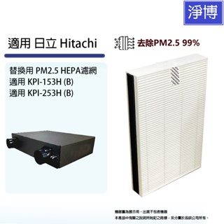 適用Hitachi日立KPI-153H(B) KPI-253H(B)全熱交換器/新風機替換用PM2.5 HEPA濾網濾芯