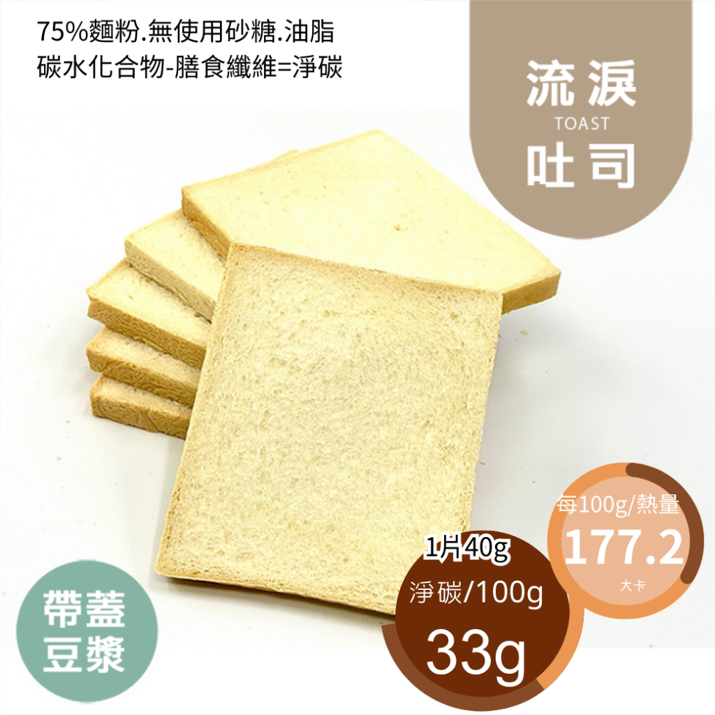 米林香 流淚乳酪帶蓋吐司  177大卡/百克 取代25%麵粉 無蔗糖飽足感 主食 麵包 吐司