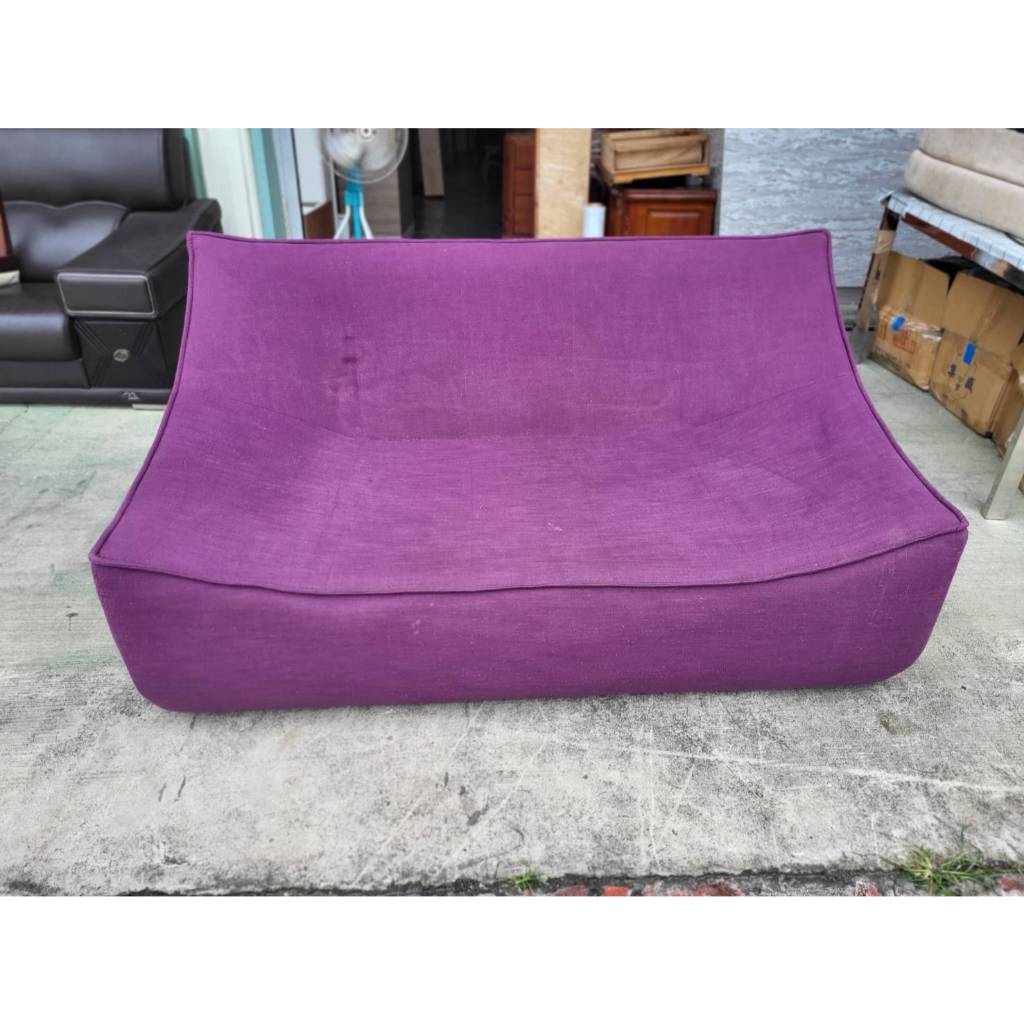 【全省二手貨 總店】二手家具*紫色兩人布沙發 造型沙發 簡約沙發 雙人沙發 套房適用 高質感 小戶型 沙發椅 客廳沙發組