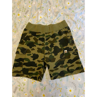 bape ape aape 綠迷彩短褲