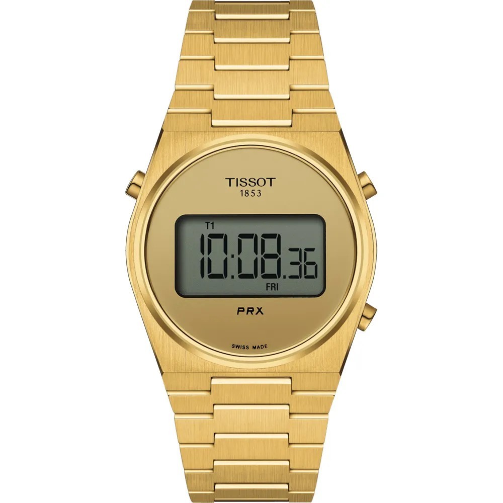 TISSOT天梭 PRX Digital 數位石英手錶-35mm女款
