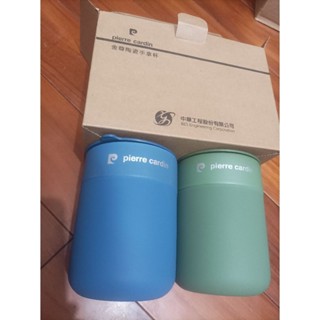 全新 皮爾卡登 Pierre Cardin 金尊陶瓷手拿杯 350ml 中工 陶瓷隔熱杯附蓋 止滑隔熱外層陶瓷杯水杯杯子