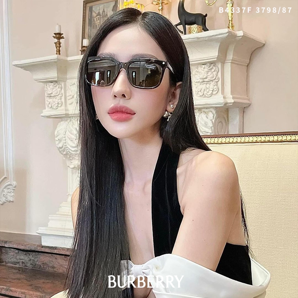 BURBERRY  太陽眼鏡 B4337F 379887 56mm 膠框 方框 - 金橘眼鏡