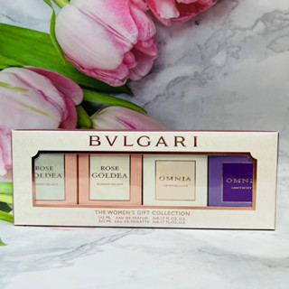 ［大貨臺日］寶格麗 BVLGARI 四入香氛禮盒 小香禮盒(紫水晶+晶澈+歡沁玫香EDT+歡沁玫香EDP)