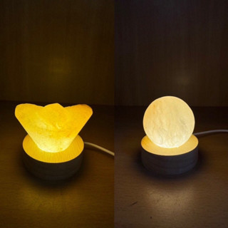迷你小鹽燈 usb小元寶 小圓球 招財蛋 led燈座 小 夜燈