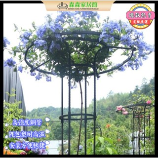 【宅配免運】園藝傘形玫瑰爬藤架月季鐵綫蓮攀藤蘑菇薔薇花架綠植支架桿戶外 花架 園藝用品