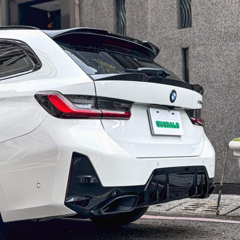【EMRｘSooqooｘ現貨】BMW G21｜G81 M3 升級 SQ款 乾式碳纖維 中翼 尾翼 卡夢 乾碳 M340i