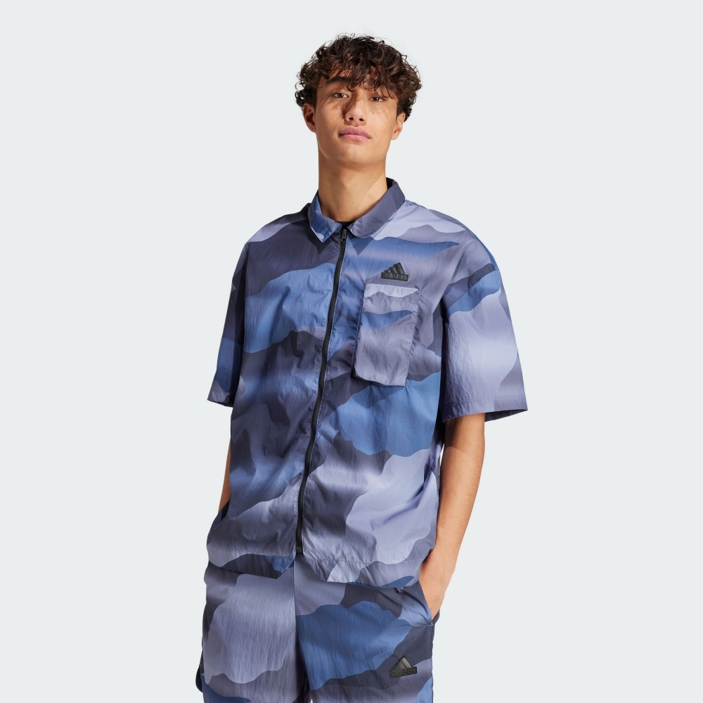 ADIDAS 短袖上衣 M CE Q2 SHIRT 男 IR5184 現貨 藍色