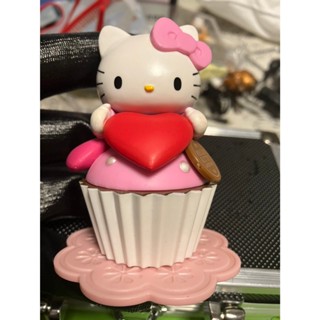 (二手)_三麗鷗 Hello Kitty 蛋糕 公仔 小收納盒 擺飾 愛心