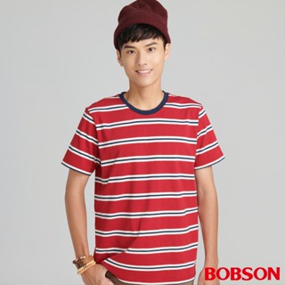 【BOBSON】男款條紋上衣 (70028-16)