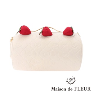 Maison de FLEUR 濃情草莓系列蛋糕捲造型單肩包(8A41F0J1200)