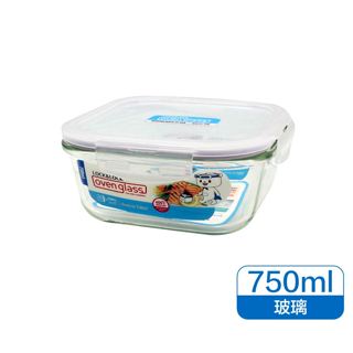 樂扣樂扣 限量版 耐熱玻璃保鮮盒 正方形 750ml (LLG224KK)【家的拼圖】