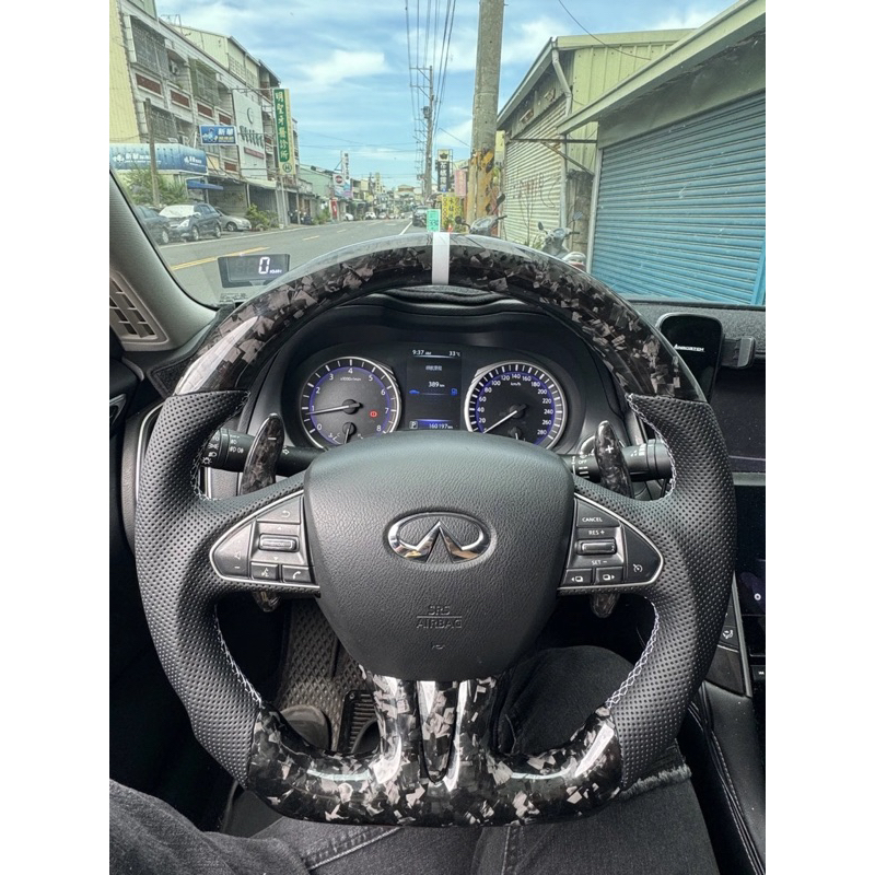infiniti QX50 Q50Q60 Q30碳纖維方向盤 鍛造 變形蟲方向盤