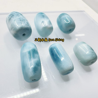 拉利瑪桶珠 海紋石散珠 頂級玉化 海紋石 拉利瑪 拉尼馬 散珠 桶珠 海紋 🌠三新水晶🌠