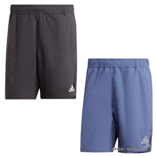 Adidas 短褲 男裝 拉鍊口袋 排汗 黑/藍【運動世界】IK9745/IS3724