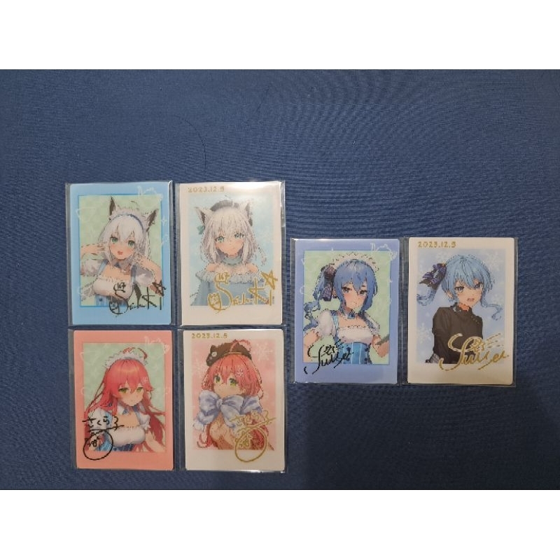 星街 彗星 白上 吹雪 櫻 巫女 船長 瑪琳 Azki 蘿蔔子 拍立得 相片卡