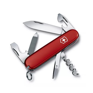 VICTORINOX 瑞士維氏 瑞士刀 Sportman 喜愛運動和賽車者適用 13用 84mm 紅 0.3803