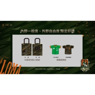 中華職棒統一獅 高國慶 引退賽 典藏徽章組、高國慶引退球衣款小提袋 全新未拆
