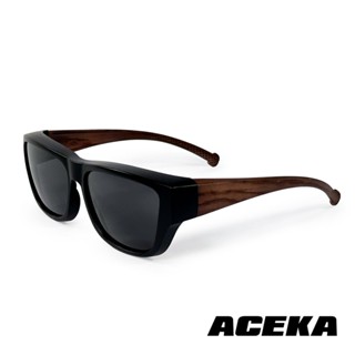 【ACEKA】TRENDY 黑曜曦光全罩式偏光墨鏡(包覆式套鏡) 太陽眼鏡 墨鏡 MIT臺灣製 抗UV400 偏光鏡片