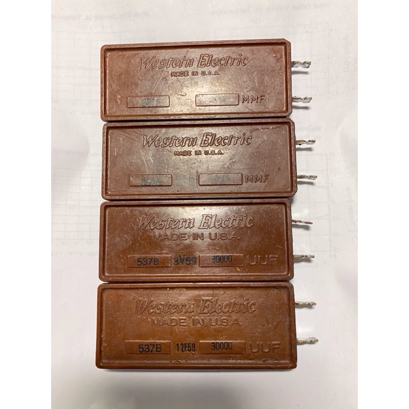 WE 雲母電容每個$400（USA 軍用品）