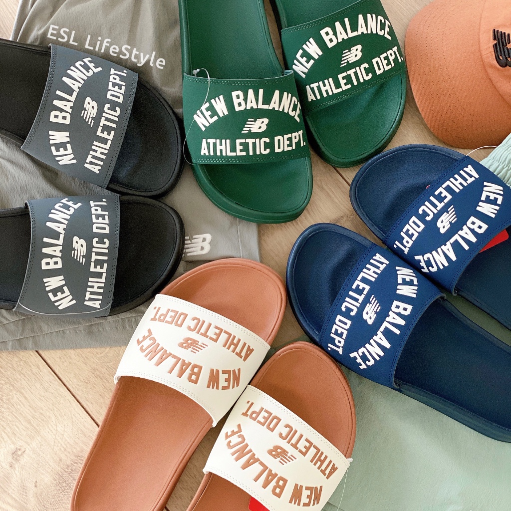 現貨 NEW BALANCE NB 黑灰 米白棕 海軍藍 綠色 運動 拖鞋 男款 SMF200J3 SMF200K3