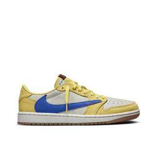 NIKE X TRAVIS SCOTT 女鞋 AIR JORDAN 1 米白藍黃【A-KAY0】【DZ4137-700】