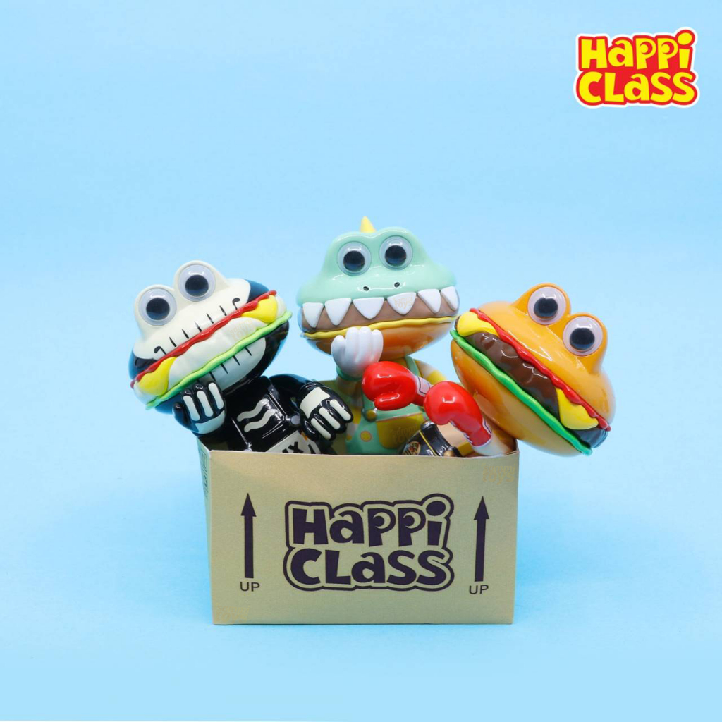 Happi Class 100%漢堡君 wave3公仔盒玩(單入隨機款)