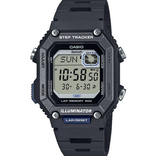 CASIO卡西歐 數位/指標 運動計步 目標進度 藍芽連結 經典黑 WS-B1000-1A