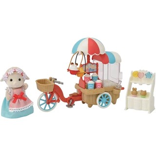 Sylvanian Families<日本森林家族>人物樂園配件 樂園爆米花餐車套組(爆米花餐車 人物 配件*8)家家酒