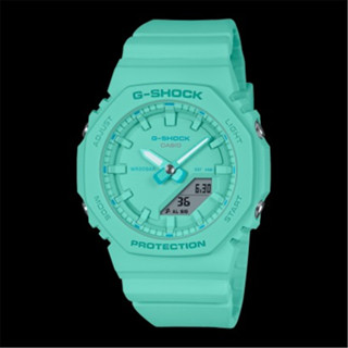 CASIO 卡西歐 G-SHOCK 時尚單色 雙顯腕錶 八角形錶殼 - 松綠藍 (GMA-P2100-2A) [秀時堂]